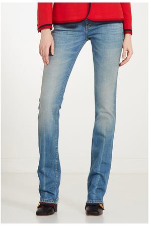 Потертые джинсы-клеш Gucci 470109719 вариант 3