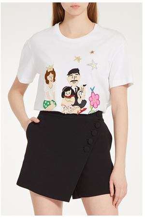 Футболка с принтом и аппликацией Dolce & Gabbana 599109793 вариант 2