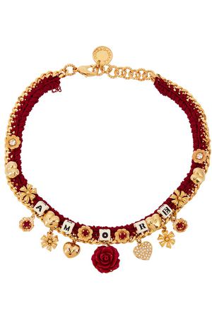 Плетеный браслет с подвесками Dolce & Gabbana 599109841
