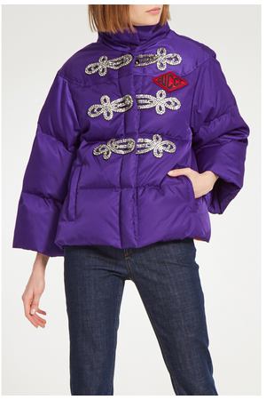 Фиолетовая куртка с отделкой Gucci 470109584 купить с доставкой
