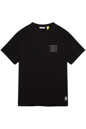 Черная футболка с принтом Maglia Moncler 34109973