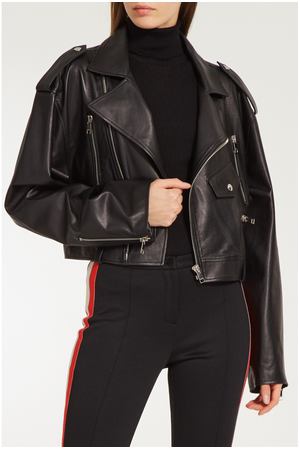 Черная кожаная куртка Alexander Terekhov 74110109 купить с доставкой