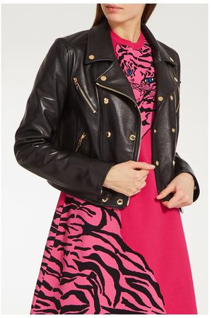 Кожаная куртка-косуха Dolce & Gabbana 599110048
