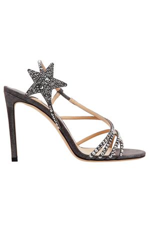 Серебристые босоножки Lynn с отделкой Jimmy Choo 25109919 купить с доставкой