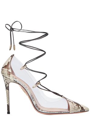 Туфли с прозрачными вставками Magic Pump 105 Aquazzura 975110362