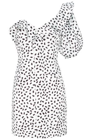 Белое платье-мини с принтом Self-Portrait 532109825 купить с доставкой