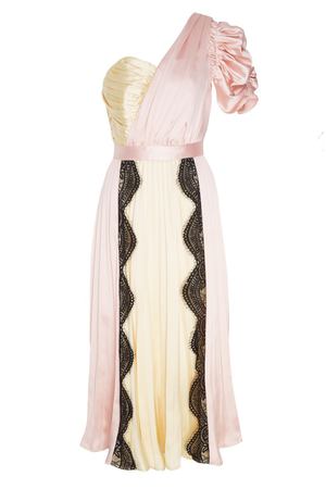 Розовое платье с плиссировкой Self-Portrait 532109865