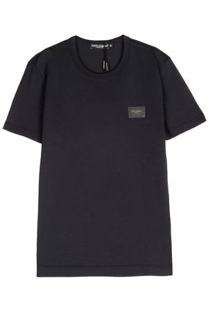 Темно-синяя футболка Dolce & Gabbana 599110238