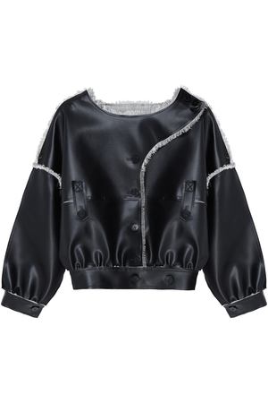 Черная куртка с контрастной отделкой Ruban 2630110324 купить с доставкой