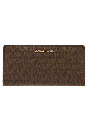 Коричневый кошелек Money Pieces с монограммами Michael Michael Kors 984111011