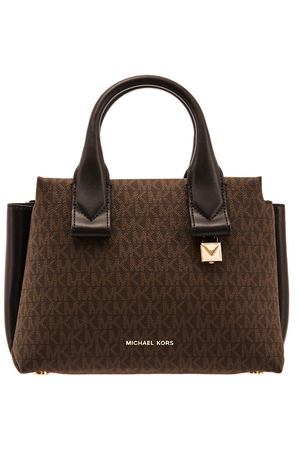 Коричневая сумка Rollins с монограммами Michael Michael Kors 984111075