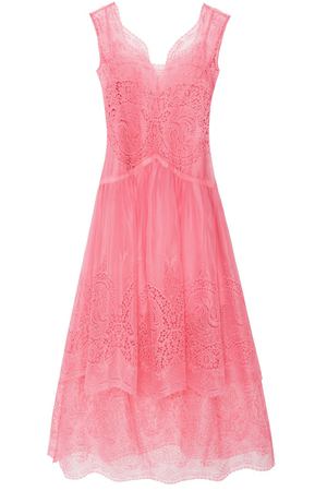 Розовое шелковое платье Stella McCartney 193111225 купить с доставкой