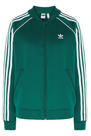 Зеленая олимпийка с логотипом adidas 819111282