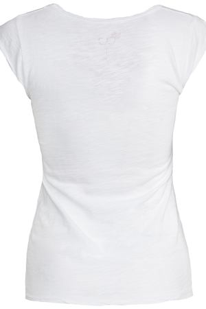 Хлопковая футболка Bisibiglio Bisibiglio T-SHIRT/Bocca rossa Белый купить с доставкой