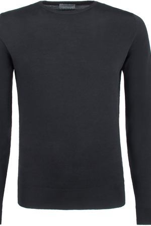 Шерстяной джемпер John Smedley John Smedley  LUNDY PULLOVER BLACK Черный купить с доставкой