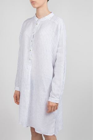 Льняная туника-рубашка  120% Lino 120% Lino N3W4807-F180-0-00 Белый вариант 2 купить с доставкой