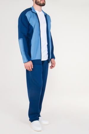 Хлопковый спортивный костюм  Bertolo Bertolo 901539/901536 Голубой Синий купить с доставкой