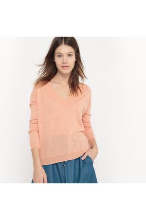 Пуловер с V-образным вырезом La Redoute Collections 49110 купить с доставкой