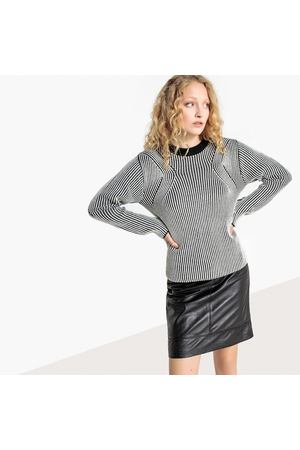 Пуловер двухцветный с круглым вырезом La Redoute Collections 121887 купить с доставкой