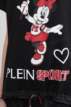 Хлопковая футболка  Plein Sport Plein Sport WTK0224 Черный/минни,завязки