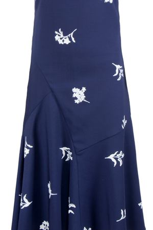 Шерстяное платье Carolina Herrera Carolina Herrera 5621SFP Т.Синий