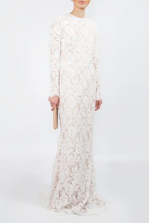 Кружевное длинное платье RASARIO Rasario 0036S7-1 Белый купить с доставкой