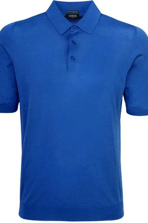Хлопковая футболка-поло Svevo Svevo 8224SE17/ Т.Синий вариант 2