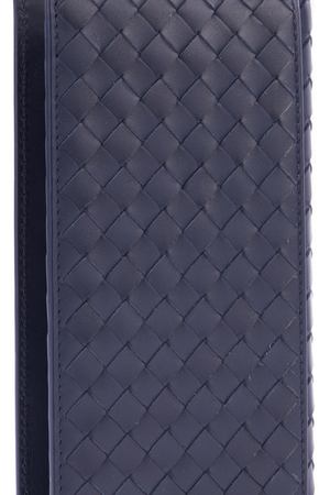 Кожаный кошелек с плетением Bottega Veneta Bottega Veneta 442556 V4651 4013 Синий купить с доставкой