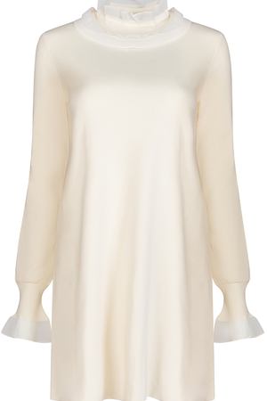 Шерстяное платье ERMANNO SCERVINO Ermanno Scervino D315Q310PYI/ Молочный купить с доставкой
