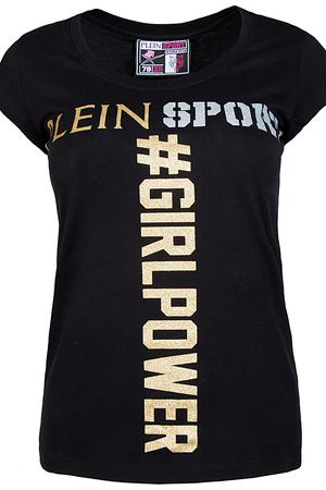 Хлопковая футболка  Plein Sport Plein Sport WTK0207 Черный/girl power