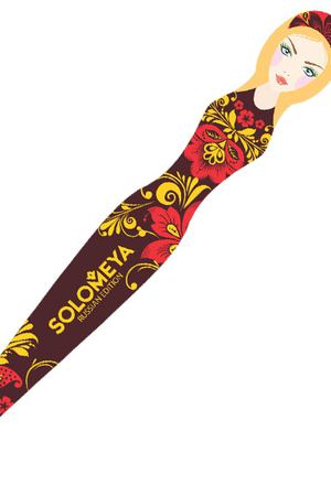 SOLOMEYA Пилка для натуральных и искусственных ногтей 180/220 Хохлома / Khokhloma Nail File Solomeya 06-343