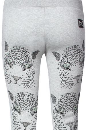 Спортивные брюки Philipp Plein Philipp Plein CW684153 леопард, стразы Серый вариант 2