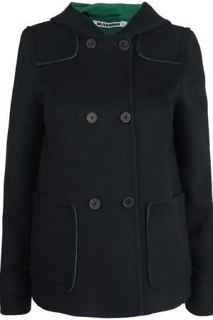 Укороченное пальто Jil Sander Jil Sander WF170023/зеленый
