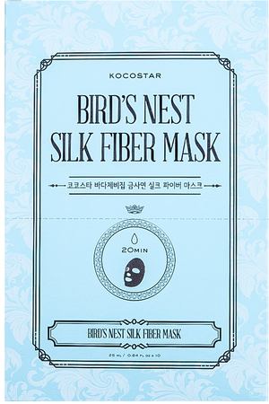 KOCOSTAR Маска дерматропная для лица Гнездо Салангана / BIRD’S NEST SILK FIBER MASK 25 мл Kocostar 20-0022