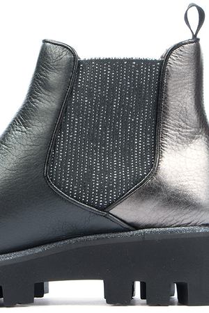 Кожаные ботинки-челси с мехом Pertini Pertini 182W15271C1 Черный купить с доставкой