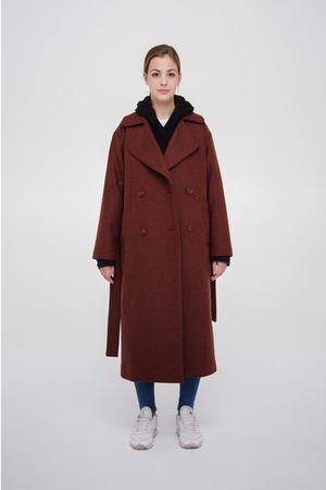 Пальто зимнее Buttermilk Garments Natural Wool Coat terra