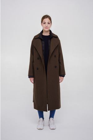 Зимнее пальто Buttermilk Garments Natural Wool Coat khaki