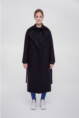 Зимнее пальто Buttermilk Garments Natural Wool Coat dark navy