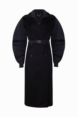 Пальто Alisa Kuzembaeva Шерстяное пальто с объемными рукавами купить с доставкой