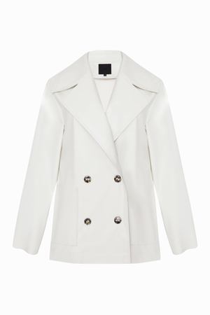 Пиджак Alisa Kuzembaeva Белый пиджак из эко кожи купить с доставкой