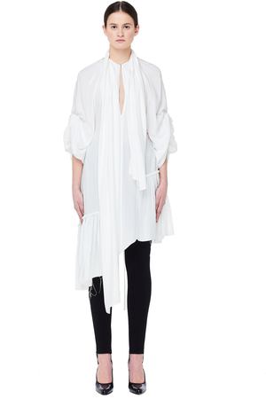 Белое асимметричное платье Ann Demeulemeester 1802-2250-136-002