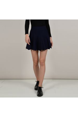 Юбка-трапеция короткая из трикотажа Molly Bracken 152247