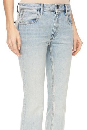Укороченные джинсы-клеш из плотного денима Alexander Wang 9814