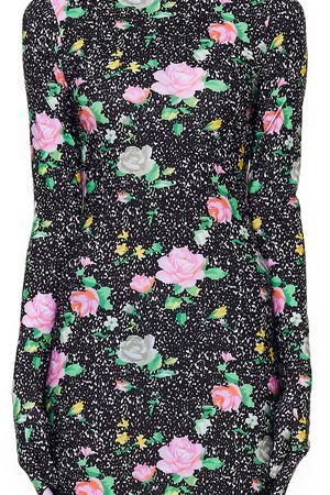 Платье с перчатками и принтом Vetements WAH19DR105/black/pinkflow