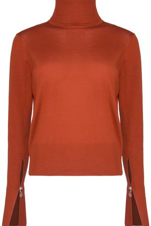 Шерстяной свитер Chloe Chloe 17AMP68-17A650 Рыжий вариант 3 купить с доставкой