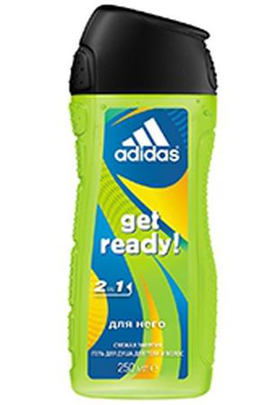 ADIDAS Гель для душа, шампунь и гель для умывания для мужчин Get Ready! 250 мл adidas ADS274000 купить с доставкой