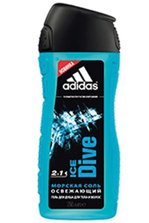 ADIDAS Гель для душа, шампунь и гель для умывания для мужчин Ice Dive 250 мл adidas ADS620040 купить с доставкой