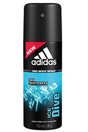 ADIDAS Дезодорант-спрей для мужчин Ice Dive 150 мл adidas ADS660070 купить с доставкой