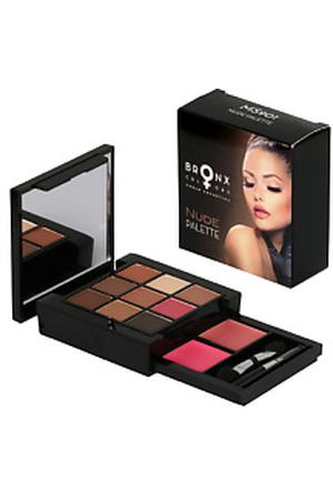 BRONX COLORS Набор для макияжа Nude 9 теней для век + 2 помады + 2 аппликатора, 7,9 г Bronx Colors BNX0MS901