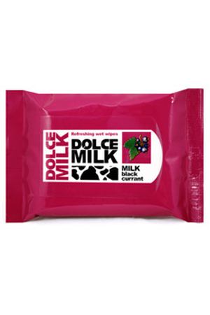 DOLCE MILK Влажные освежающие салфетки Молоко и черная смородина 10 шт. Dolce Milk CLOR47753